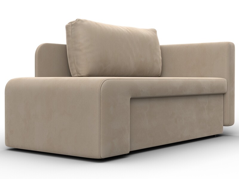 Кушетка Лига-097, Велюр, SEVEN 729 бежевый