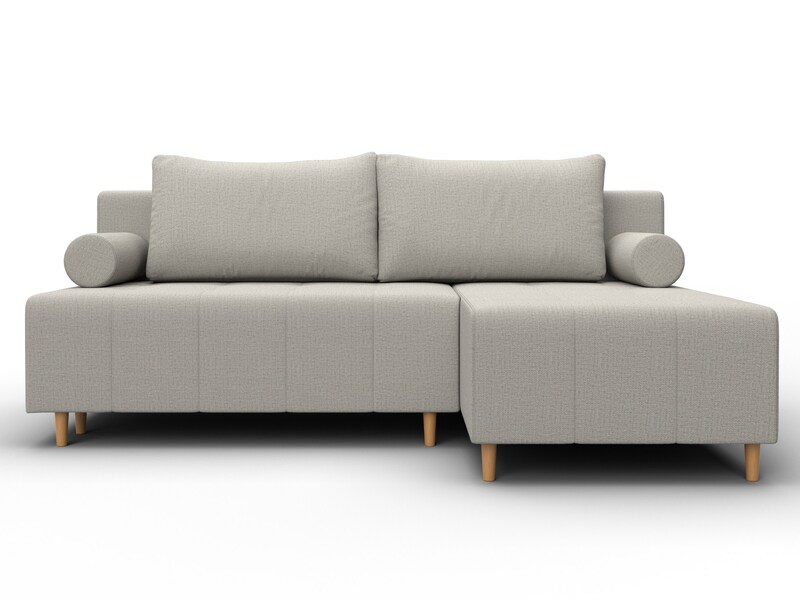 Диван угловой Лига-102 угол универсальный, Рогожка, Амур 02 бежевый