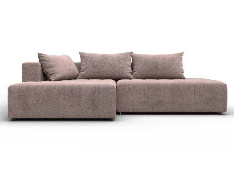 Диван угловой Лига-103 НПБ угол левый, Велюр, TOWER 05 бежевый