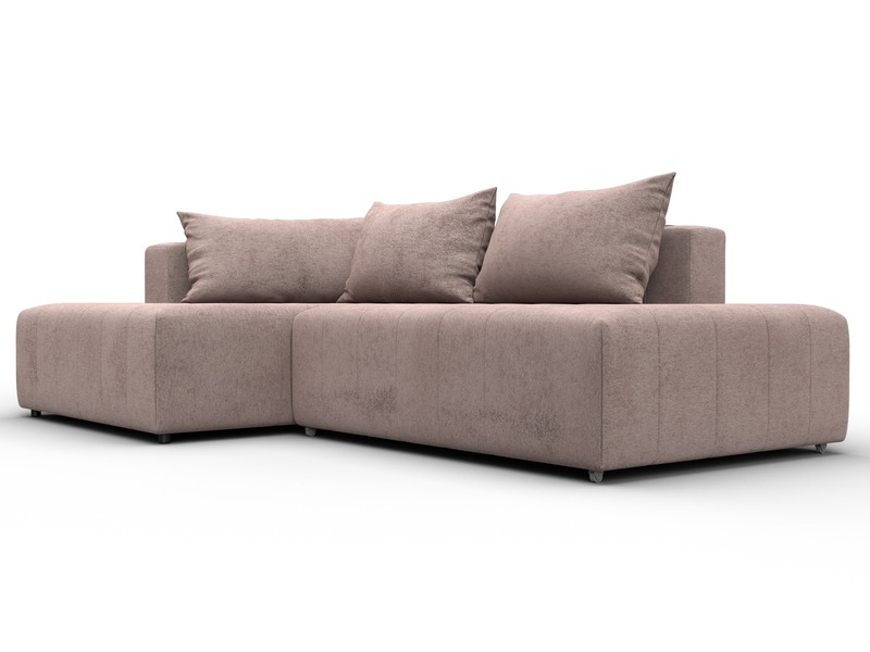 Диван угловой Лига-103 НПБ угол левый, Велюр, TOWER 05 бежевый