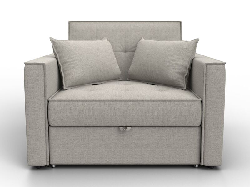 Кресло-кровать Лига-104 (80), Рогожка, Амур 02 бежевый