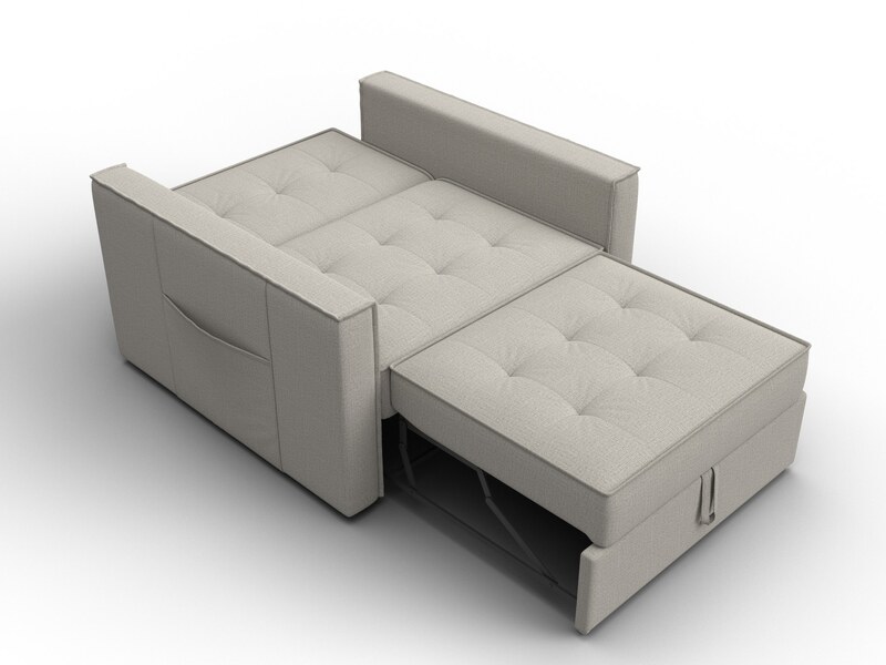 Кресло-кровать Лига-104 (80), Рогожка, Амур 02 бежевый