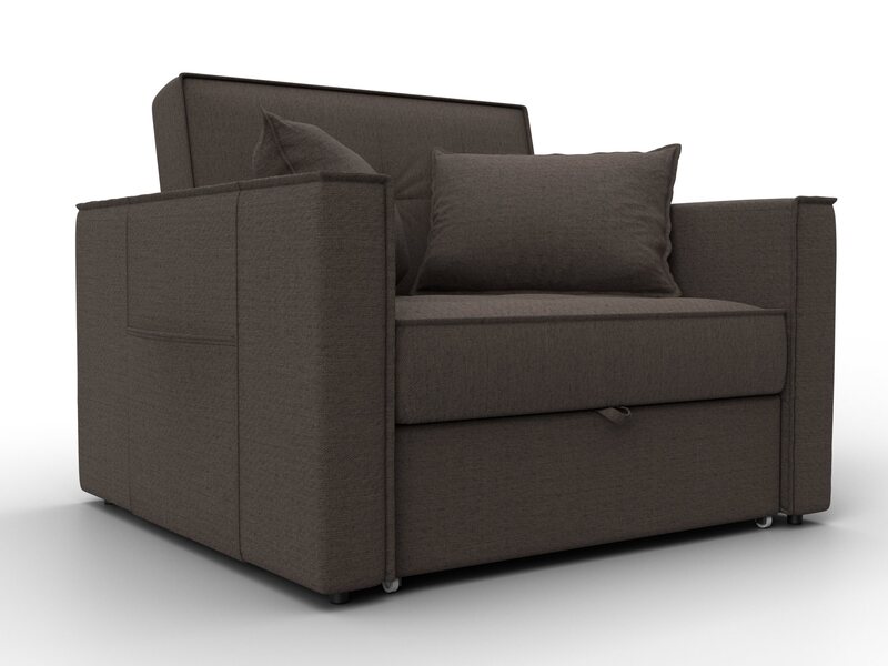 Кресло-кровать Лига-104 (80), Рогожка, Амур 05 коричневый