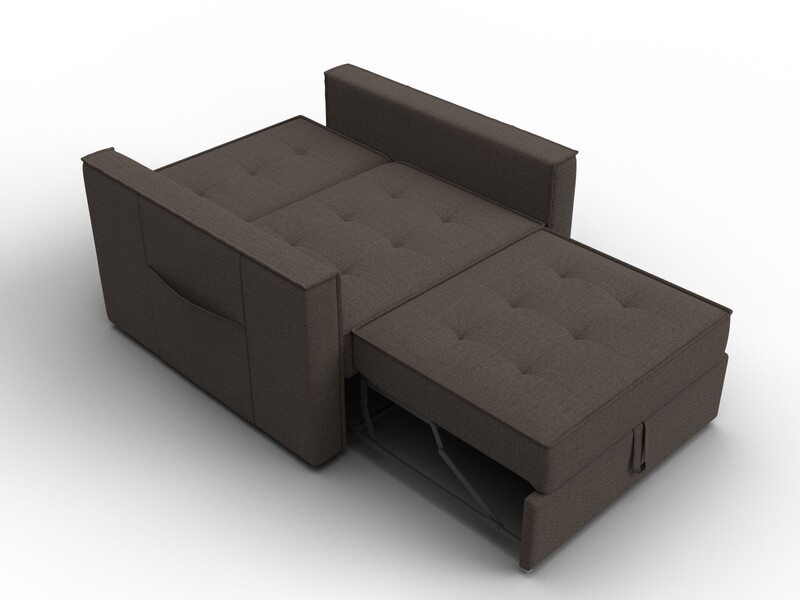 Кресло-кровать Лига-104 (80), Рогожка, Амур 05 коричневый