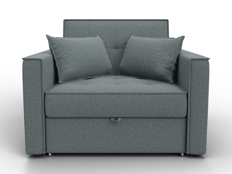 Кресло-кровать Лига-104 (80), Рогожка, Амур 07 серый