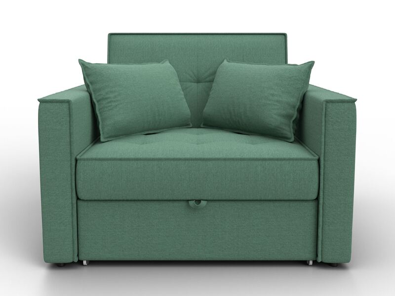 Кресло-кровать Лига-104 (80), Рогожка, Амур 11 зеленый