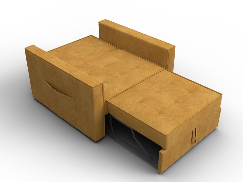 Кресло-кровать Лига-104 (80), Велюр, BRUT 10 желтый