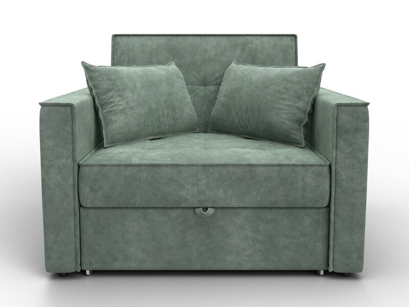 Кресло-кровать Лига-104 (80), Велюр, BRUT 08 зеленый