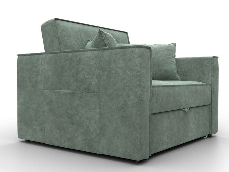 Кресло-кровать Лига-104 (80), Велюр, BRUT 08 зеленый