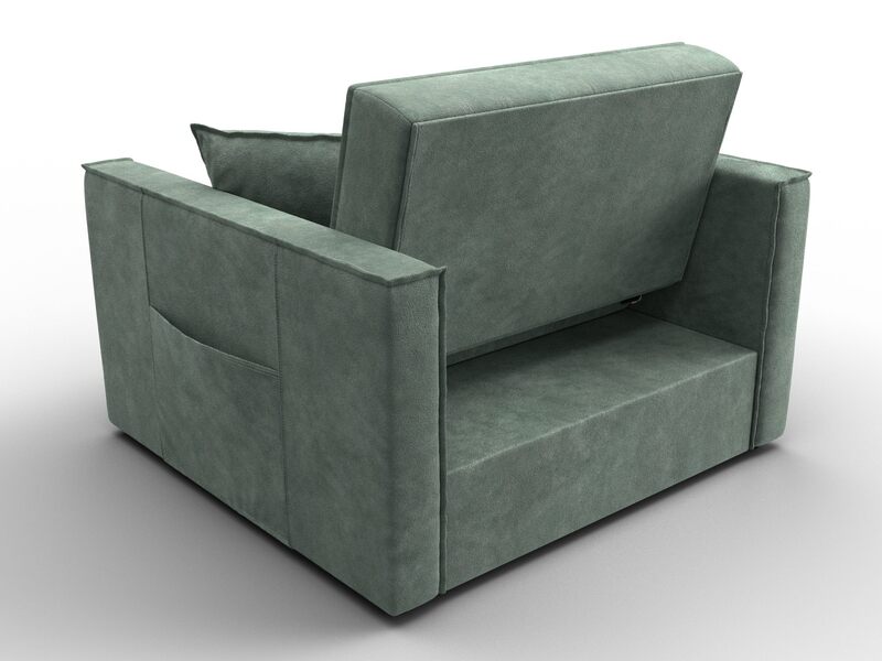 Кресло-кровать Лига-104 (80), Велюр, BRUT 08 зеленый