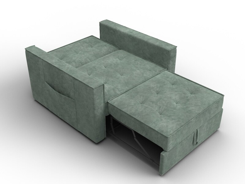 Кресло-кровать Лига-104 (80), Велюр, BRUT 08 зеленый