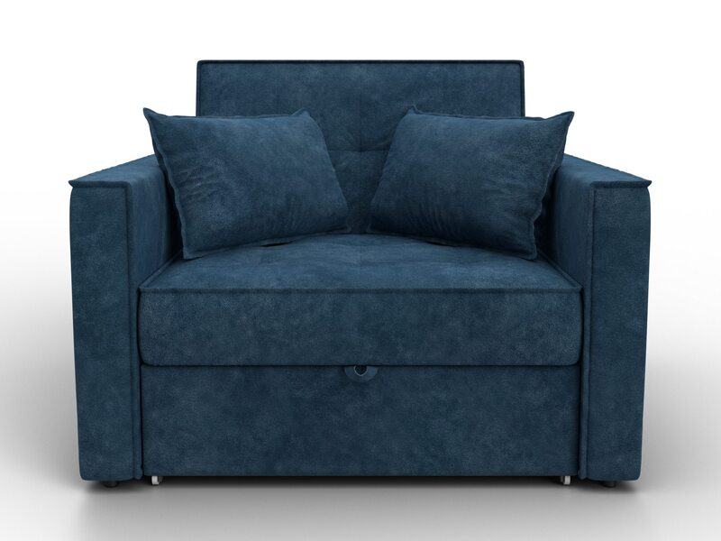 Кресло-кровать Лига-104 (80), Велюр, BRUT 11 синий