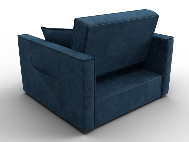 Кресло-кровать Лига-104 (80), Велюр, BRUT 11 синий