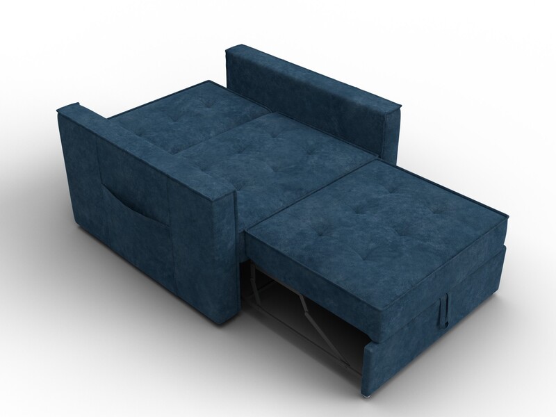 Кресло-кровать Лига-104 (80), Велюр, BRUT 11 синий