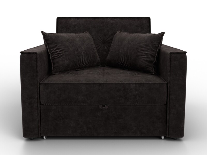 Кресло-кровать Лига-104 (80), Велюр, BRUT 17 коричневый