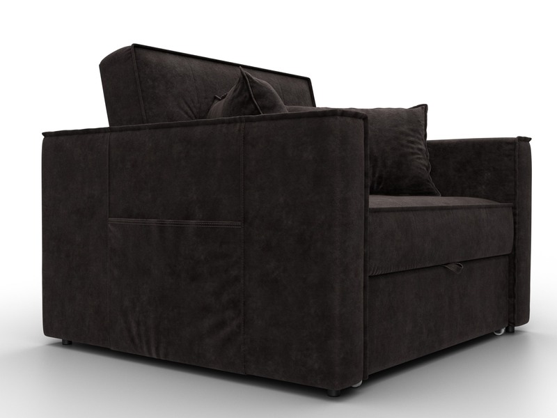 Кресло-кровать Лига-104 (80), Велюр, BRUT 17 коричневый