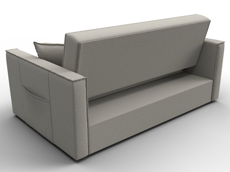 Диван прямой Лига-104 (140), Рогожка, Амур 02 бежевый