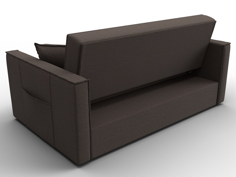 Диван прямой Лига-104 (140), Рогожка, Амур 05 коричневый