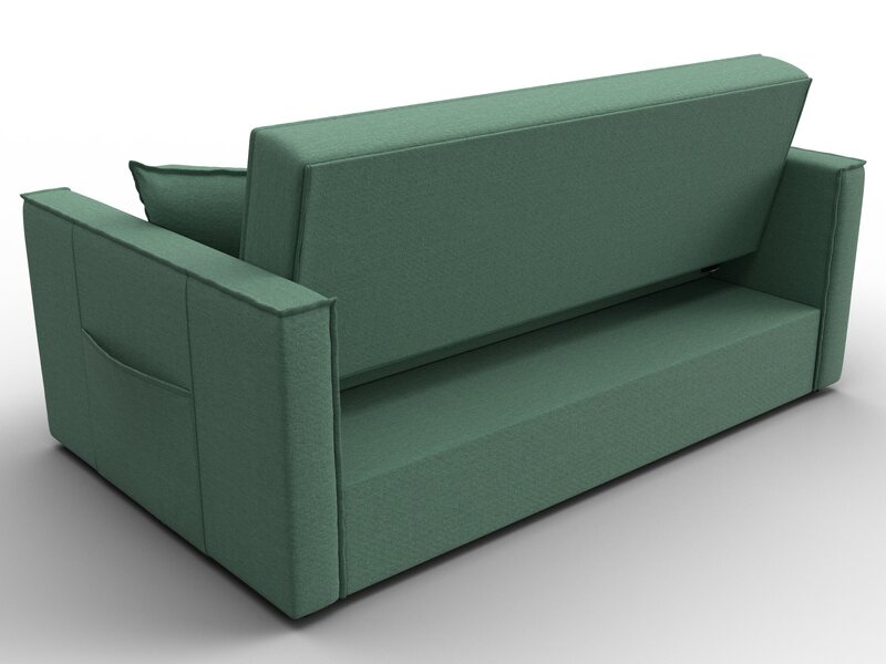 Диван прямой Лига-104 (140), Рогожка, Амур 11 зеленый