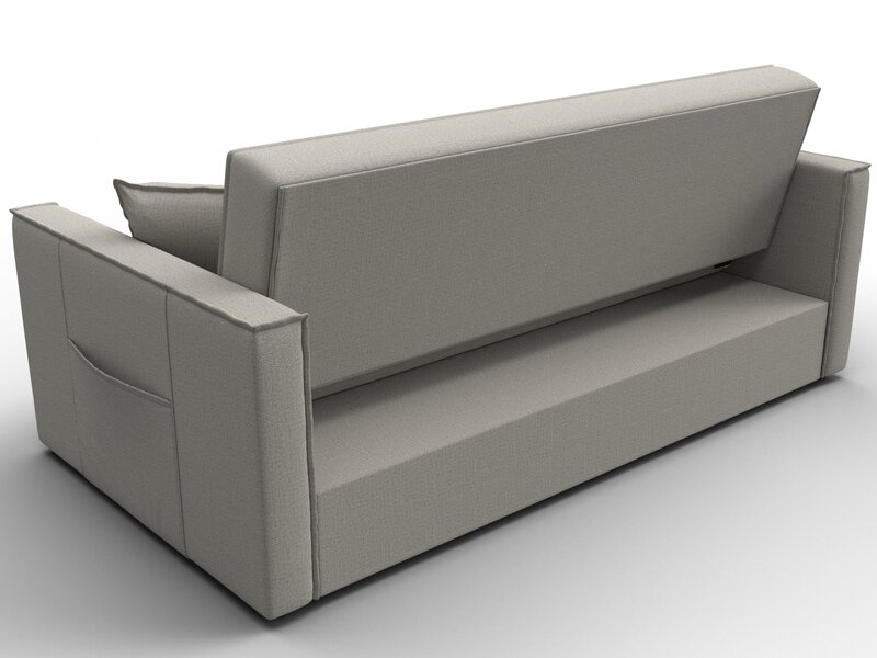 Диван прямой Лига-104 (160), Рогожка, Амур 02 бежевый