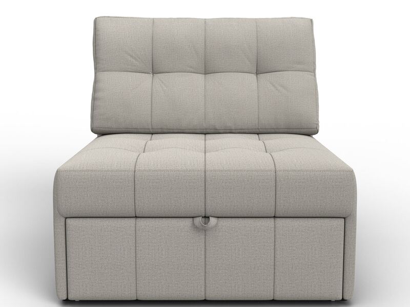 Кресло-кровать Лига-107 (80), Рогожка, Амур 02 бежевый