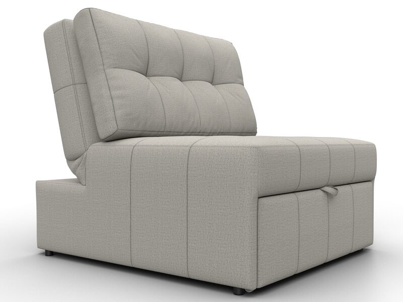 Кресло-кровать Лига-107 (80), Рогожка, Амур 02 бежевый