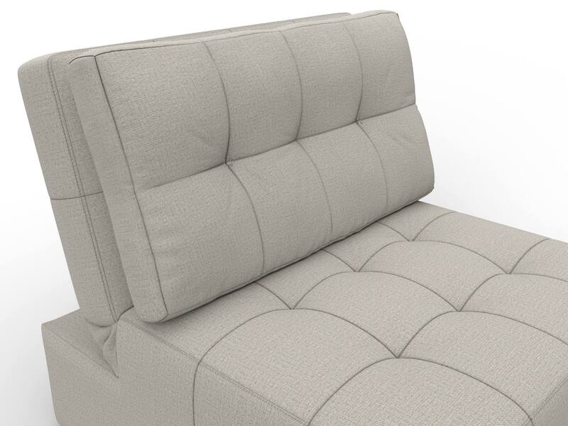 Кресло-кровать Лига-107 (80), Рогожка, Амур 02 бежевый