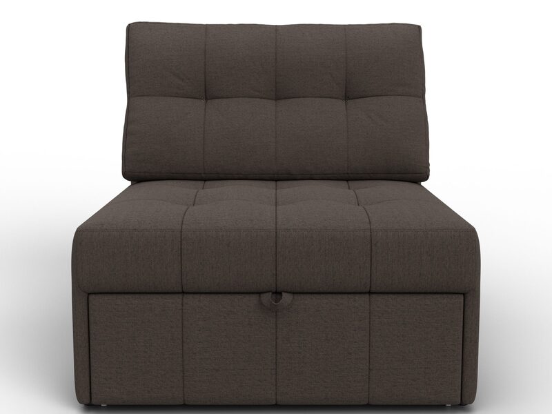 Кресло-кровать Лига-107 (80), Рогожка, Амур 05 коричневый