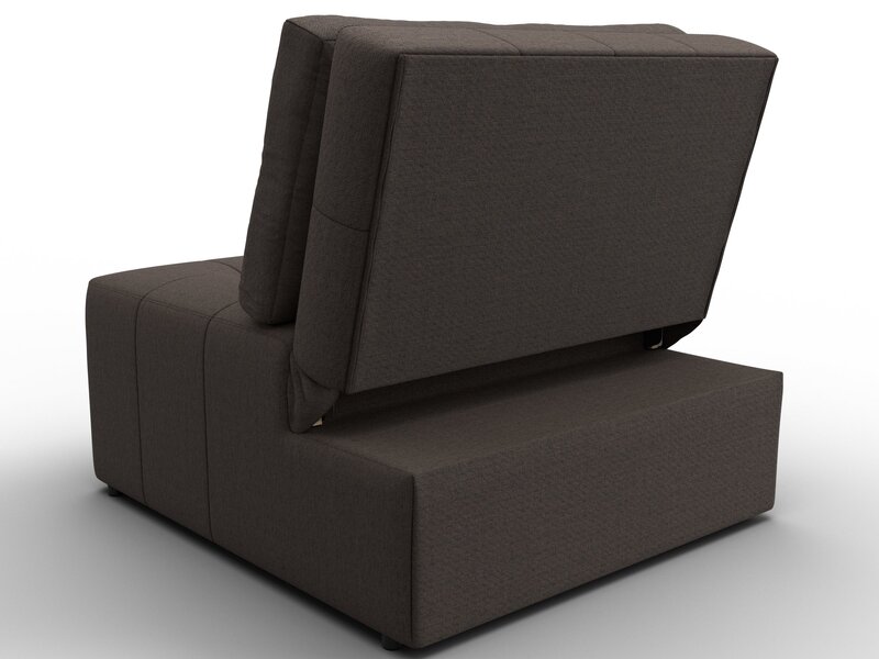 Кресло-кровать Лига-107 (80), Рогожка, Амур 05 коричневый