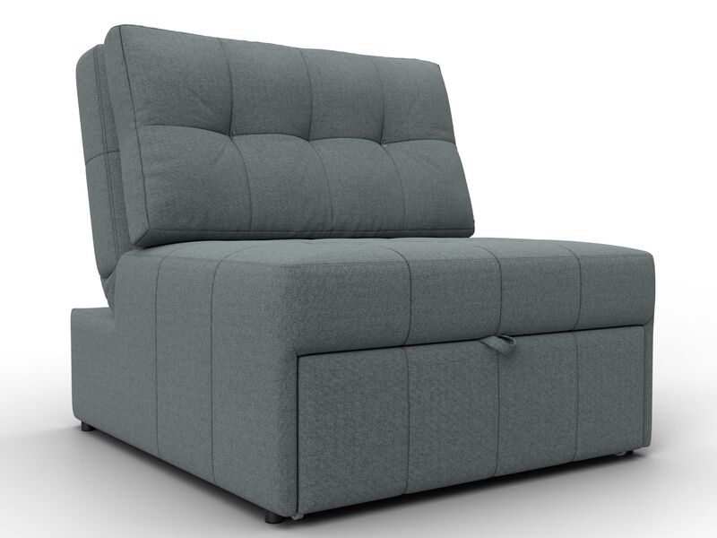 Кресло-кровать Лига-107 (80), Рогожка, Амур 07 серый