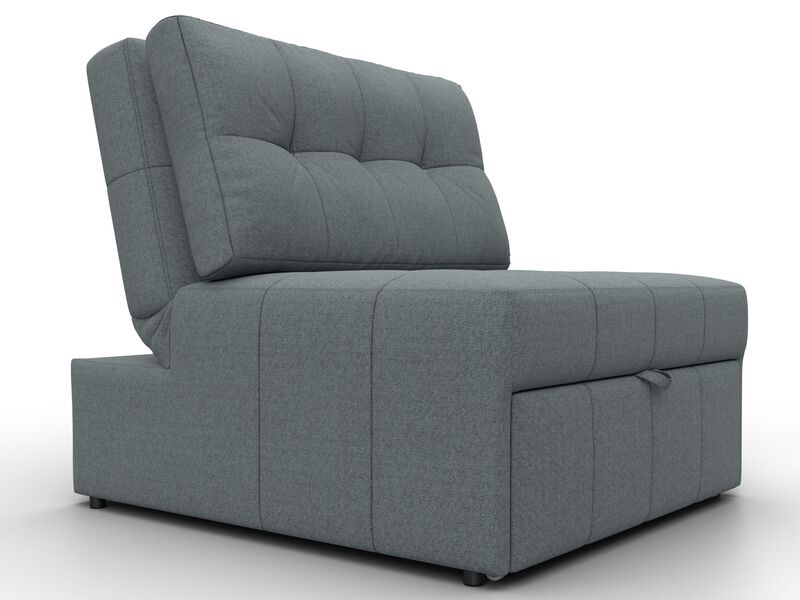 Кресло-кровать Лига-107 (80), Рогожка, Амур 07 серый