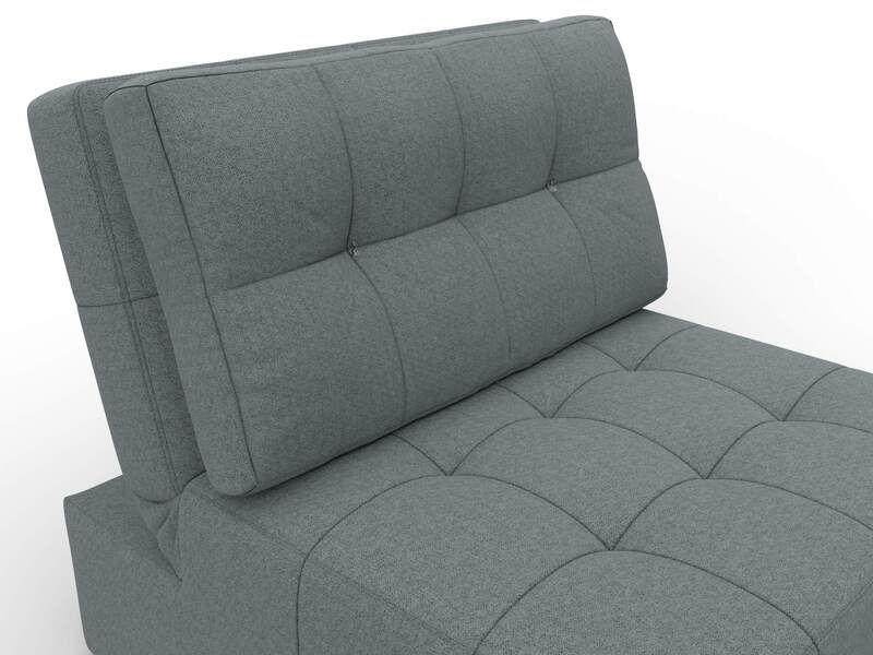 Кресло-кровать Лига-107 (80), Рогожка, Амур 07 серый