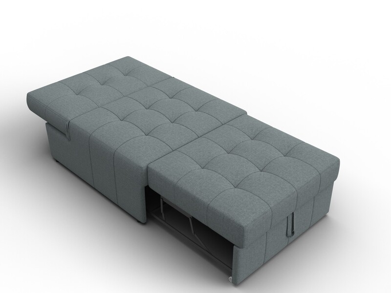 Кресло-кровать Лига-107 (80), Рогожка, Амур 07 серый