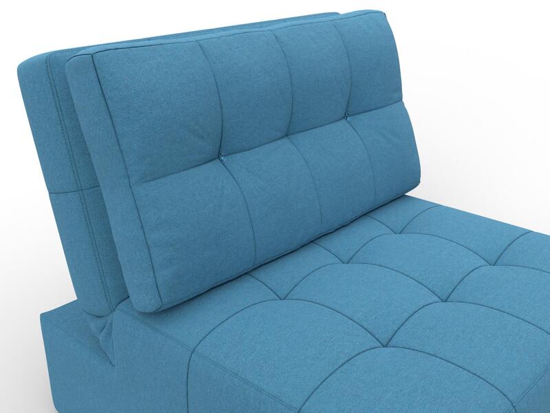 Кресло-кровать Лига-107 (80), Рогожка, Амур 10 голубой