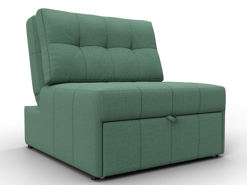 Кресло-кровать Лига-107 (80), Рогожка, Амур 11 зеленый