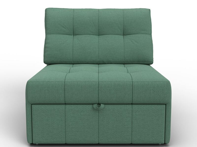 Кресло-кровать Лига-107 (80), Рогожка, Амур 11 зеленый