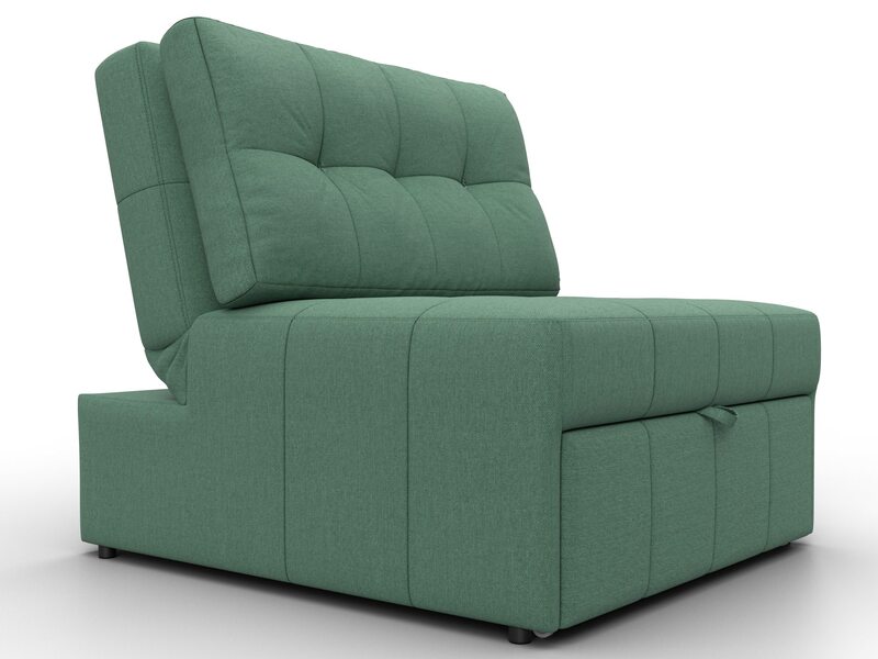 Кресло-кровать Лига-107 (80), Рогожка, Амур 11 зеленый