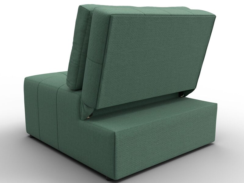 Кресло-кровать Лига-107 (80), Рогожка, Амур 11 зеленый