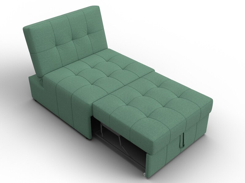 Кресло-кровать Лига-107 (80), Рогожка, Амур 11 зеленый