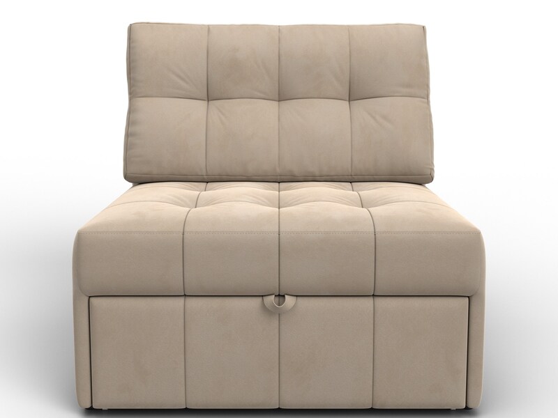 Кресло-кровать Лига-107 (80), Велюр, SEVEN 729 бежевый