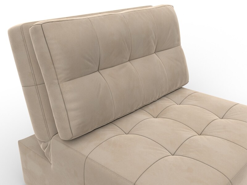 Кресло-кровать Лига-107 (80), Велюр, SEVEN 729 бежевый