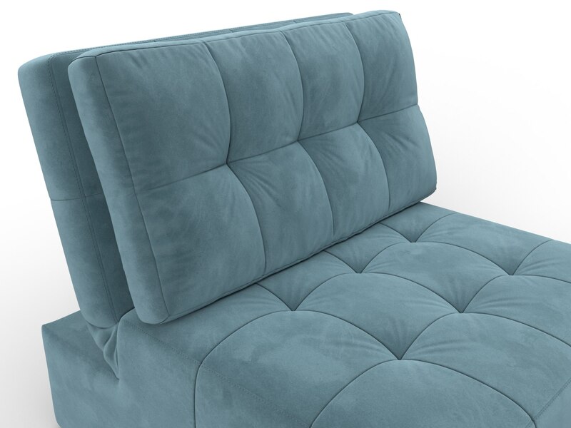 Кресло-кровать Лига-107 (80), Велюр, SEVEN 113 бирюзовый