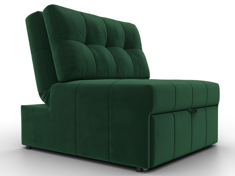 Кресло-кровать Лига-107 (80), Велюр, SEVEN 626 зеленый