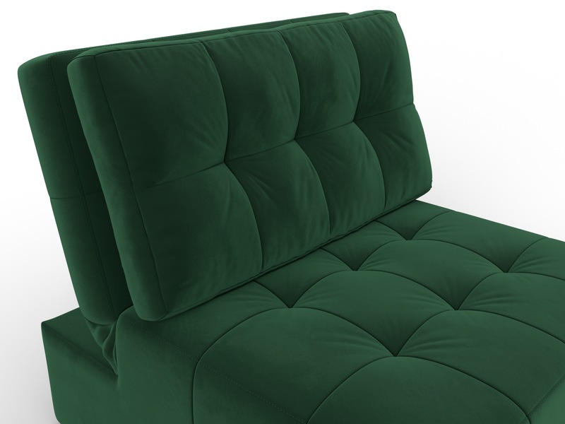 Кресло-кровать Лига-107 (80), Велюр, SEVEN 626 зеленый