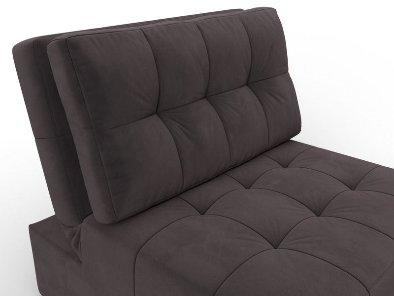 Кресло-кровать Лига-107 (80), Велюр, SEVEN 727 коричневый