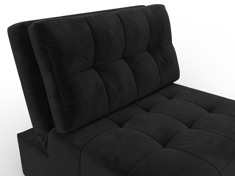 Кресло-кровать Лига-107 (80), Велюр, SEVEN 35 черный