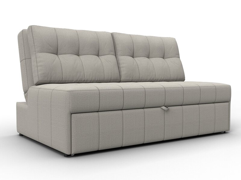 Диван прямой Лига-107 (140), Рогожка, Амур 02 бежевый