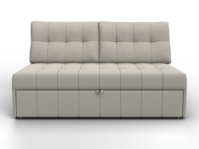 Диван прямой Лига-107 (140), Рогожка, Амур 02 бежевый