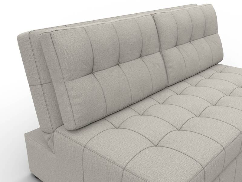 Диван прямой Лига-107 (140), Рогожка, Амур 02 бежевый