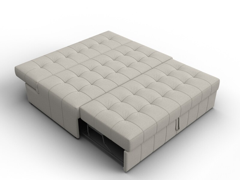 Диван прямой Лига-107 (140), Рогожка, Амур 02 бежевый